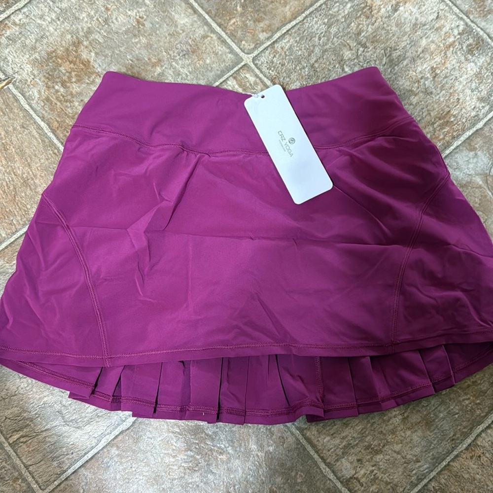 CRZ YOGA Women's Plum Purple Athletic Skort